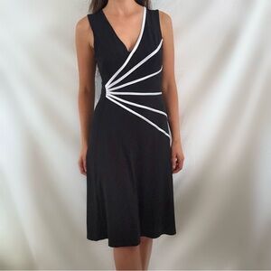 Y2K black midi starburst dress connected apparel casual medium 8